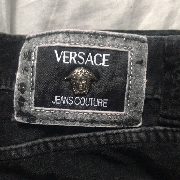 Versace Couture black velvet pants - Picture 7 of 11